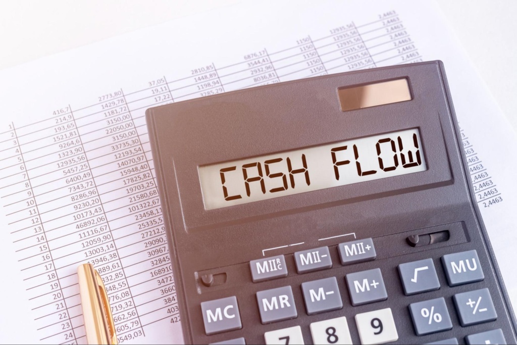 Cash Flow Written On Calculator